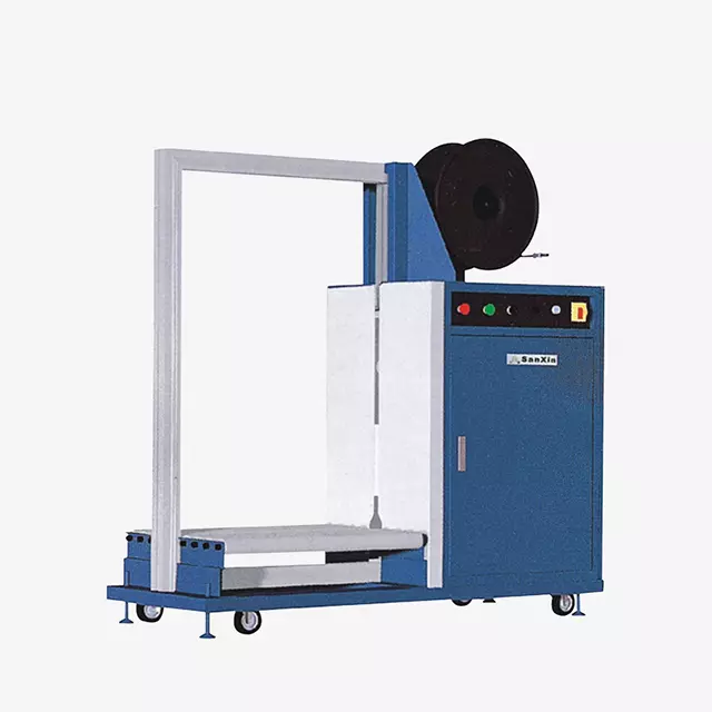 Máy đóng đai tự động với con dấu bên Hualian KZC-80120